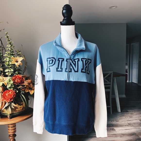 PINK Victoria's Secret Tops - PINK Victoria’s Secret pullover 1/4 zip sm EUC
